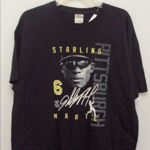 Gildan Black Starling Marte SS Shirt Sz XL